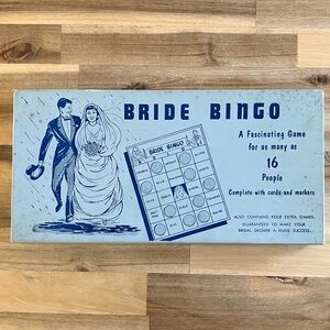 Vintage 1957 Bride Bingo
